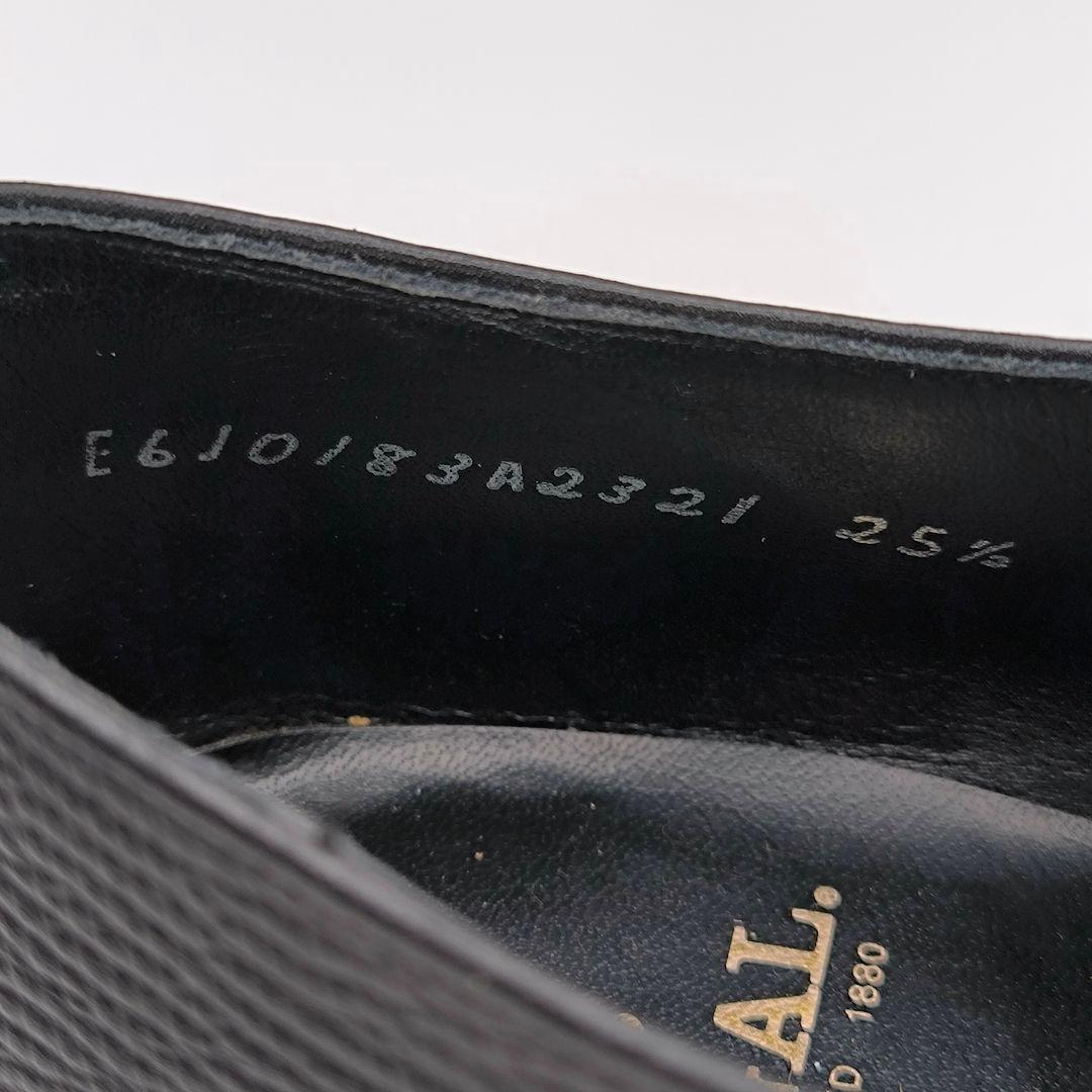 極美品 リーガル 25.5cm 2E ブラック 黒 モンクストラップ ブラック