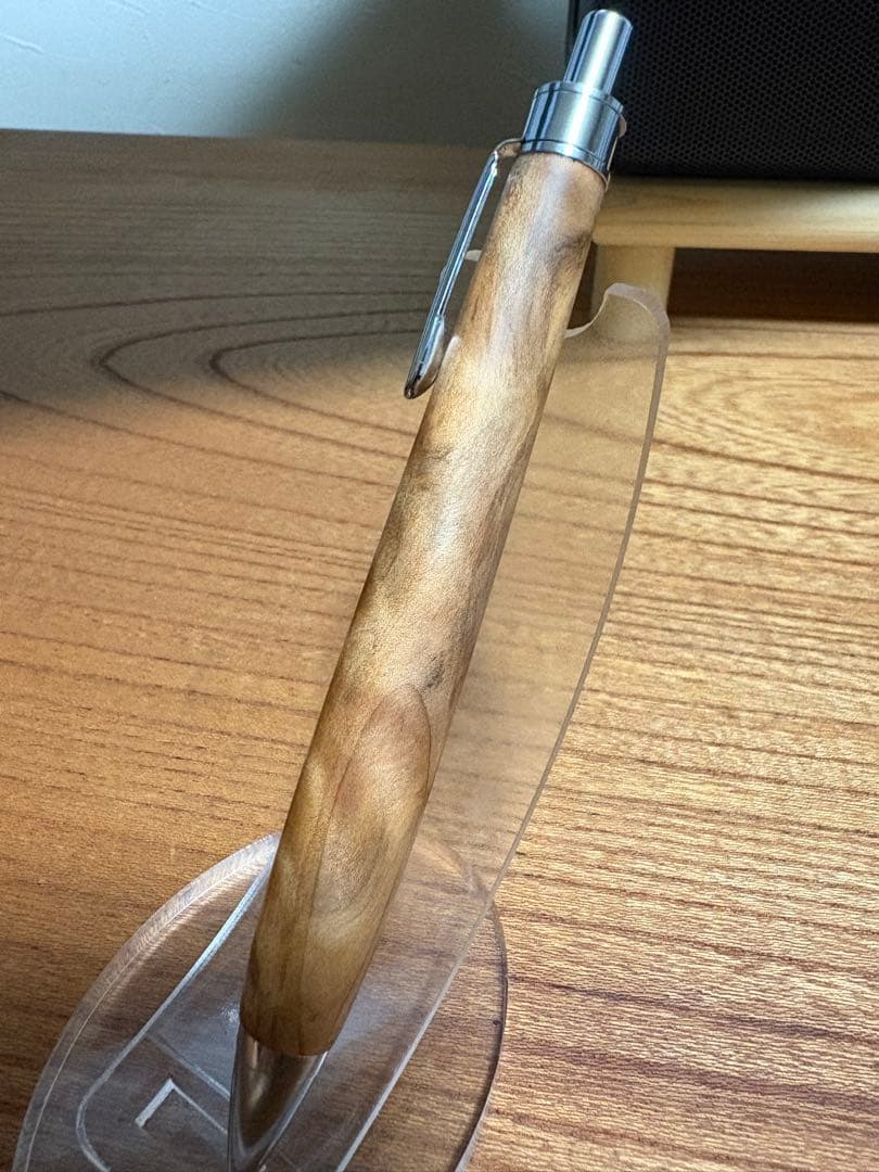 522極上　屋久杉　金蘭杢　木軸シャーペン　ボールペン