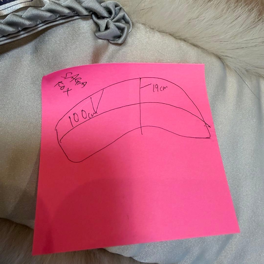 超美品 ショール　SAGA FOX ファー 成人式　振袖　結婚式　白　シルバー