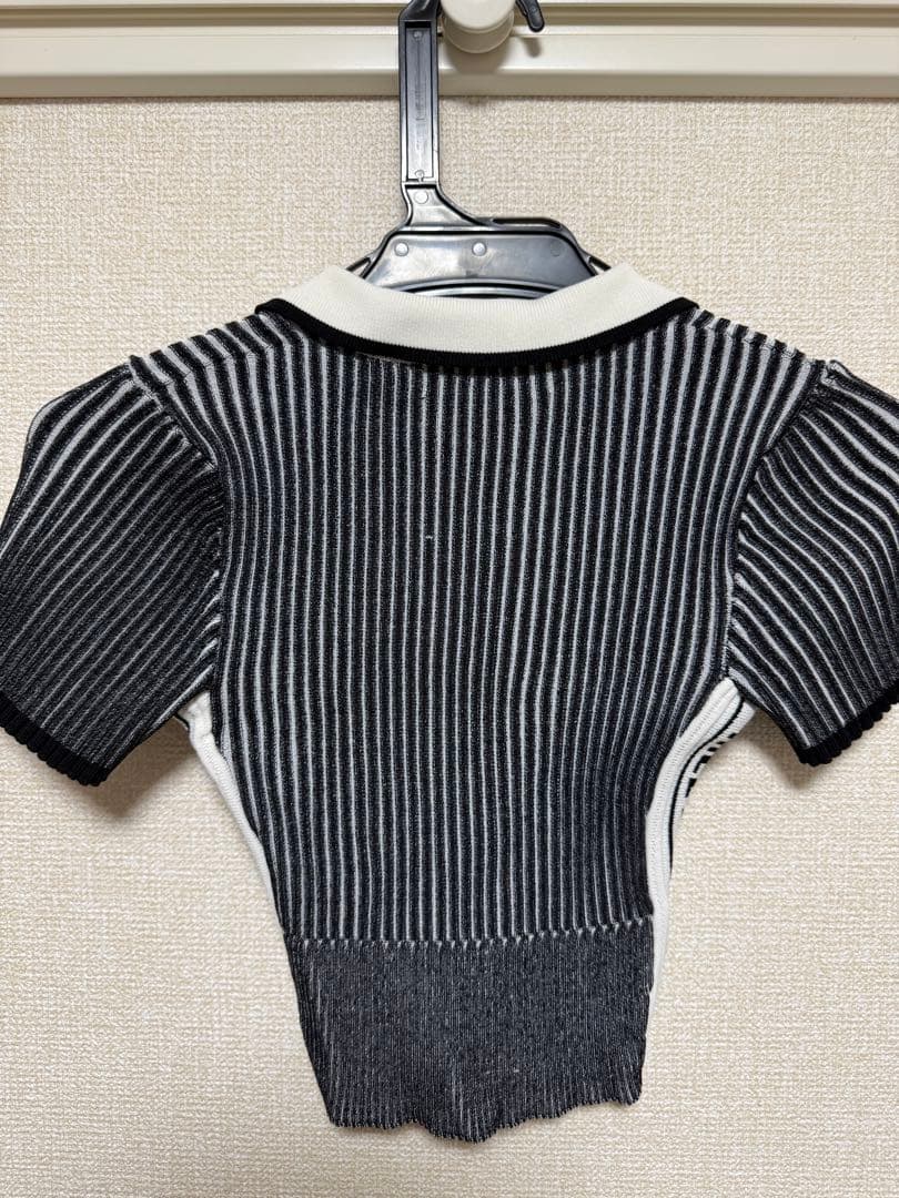 トップス melt the lady collared knit tops