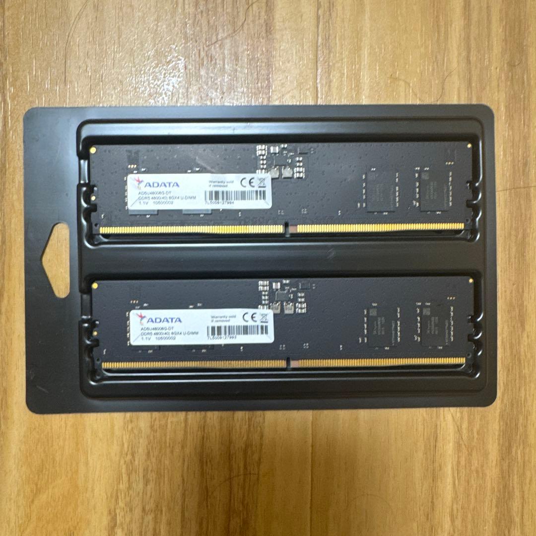 ADATA DDR5 4800MHz 16GB (2x8GB) セット未使用