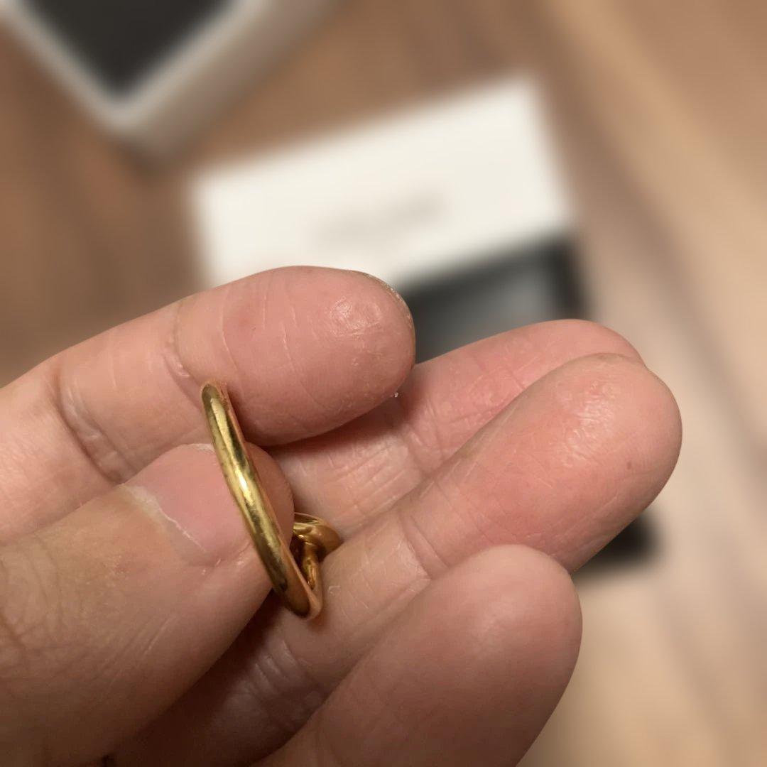 【CELINE】ゴールド ノットリング　52