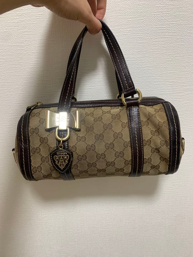 グッチ ブラウン クリスタルGG ハンドバッグ レディース ブランドバッグ