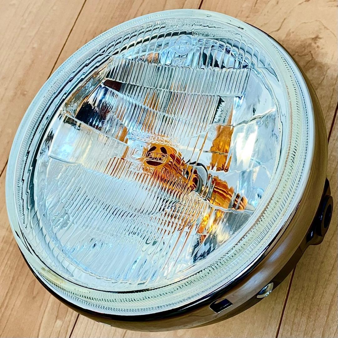 当時物 シビエ 凹み ヘッドライト 美品 CIBIE マーシャル