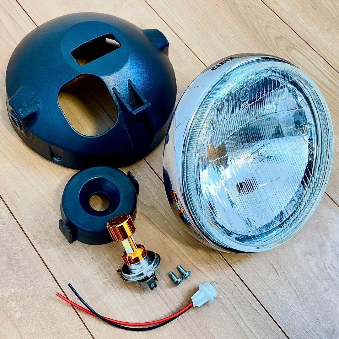 当時物 シビエ 凹み ヘッドライト 美品 CIBIE マーシャル