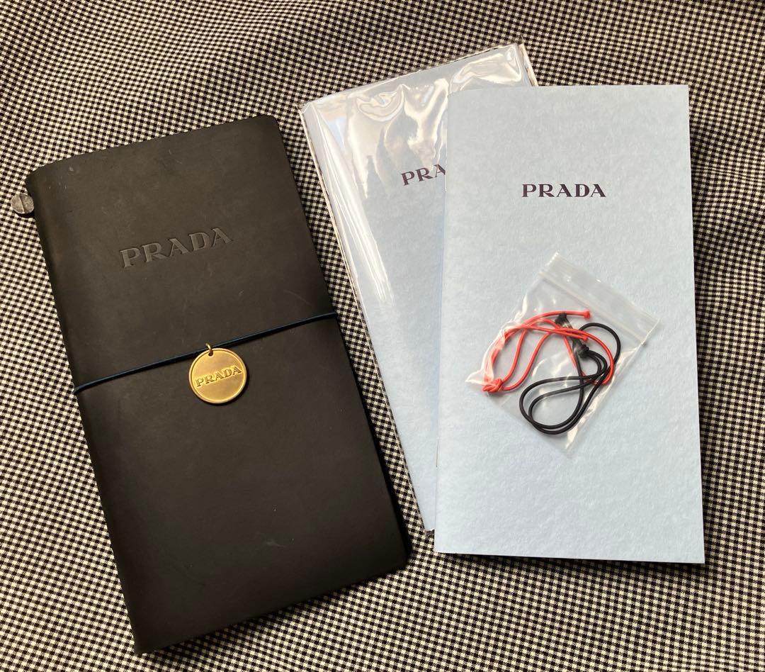 PRADA トラベラーズノート 限定 ブラック チャーム リフィル プラダ