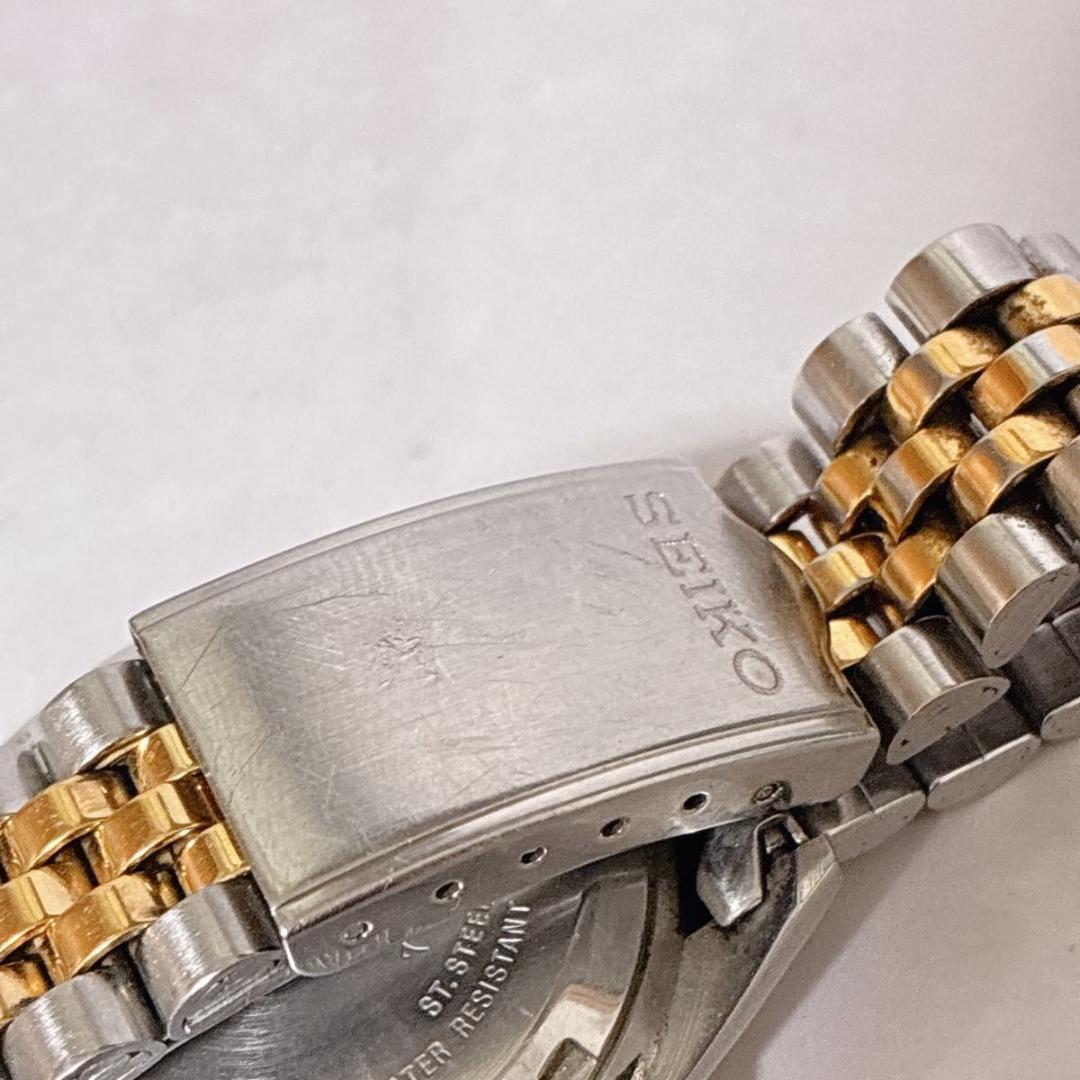 SEIKO5 7S26 セイコーファイブ 腕時計 自動巻き デイデイト ゴールド
