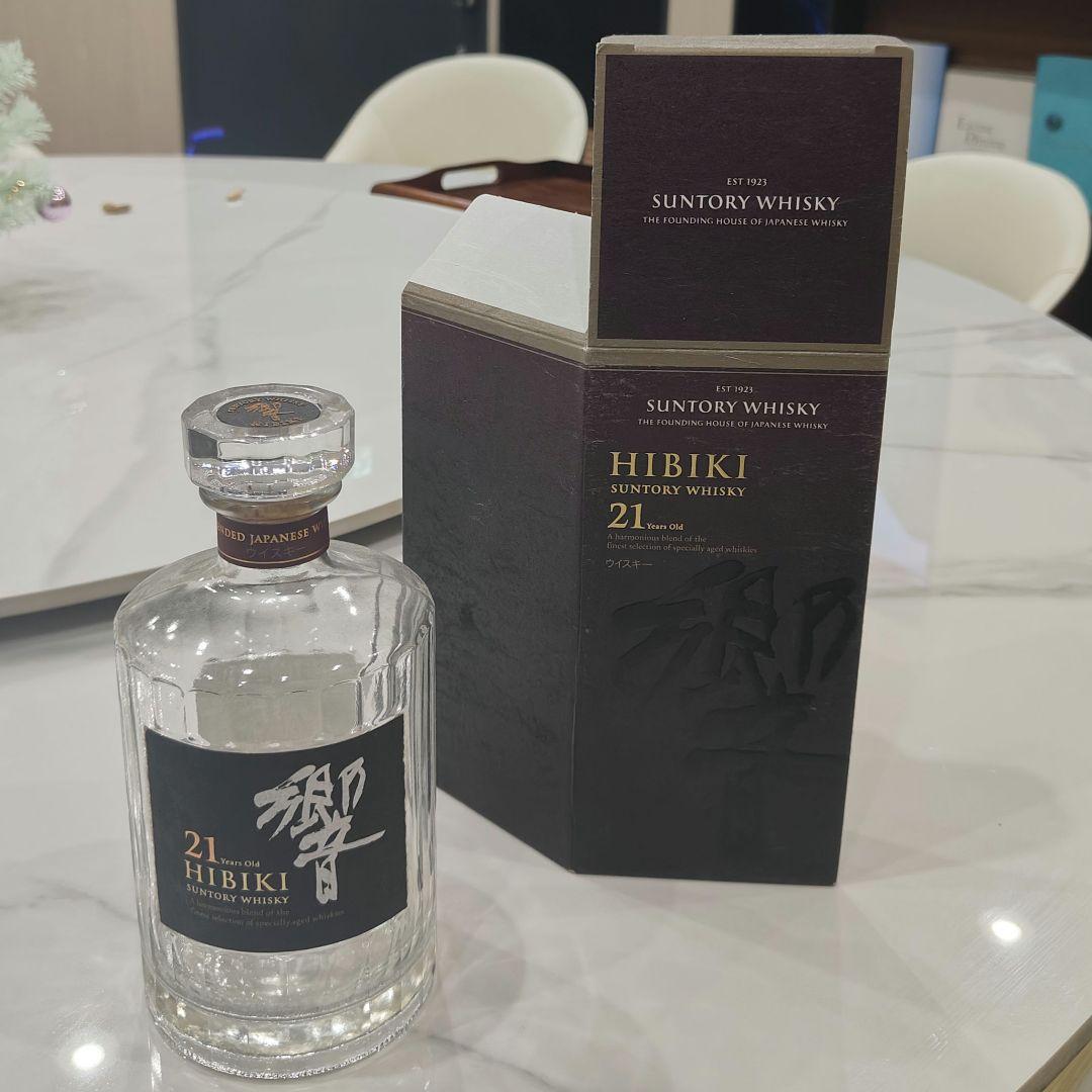 Hibiki 21年 Suntory Whisky空ボトル箱付き 5本