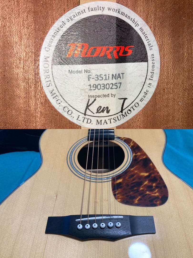 Morris F-351i NATモーリスアコースティックギター