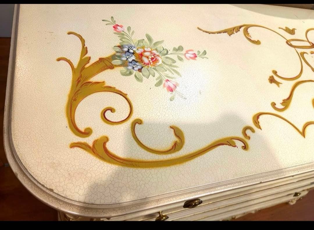 イタリア製　アンティーク　ロココチェスト　箪笥　キャビネット　SILIK