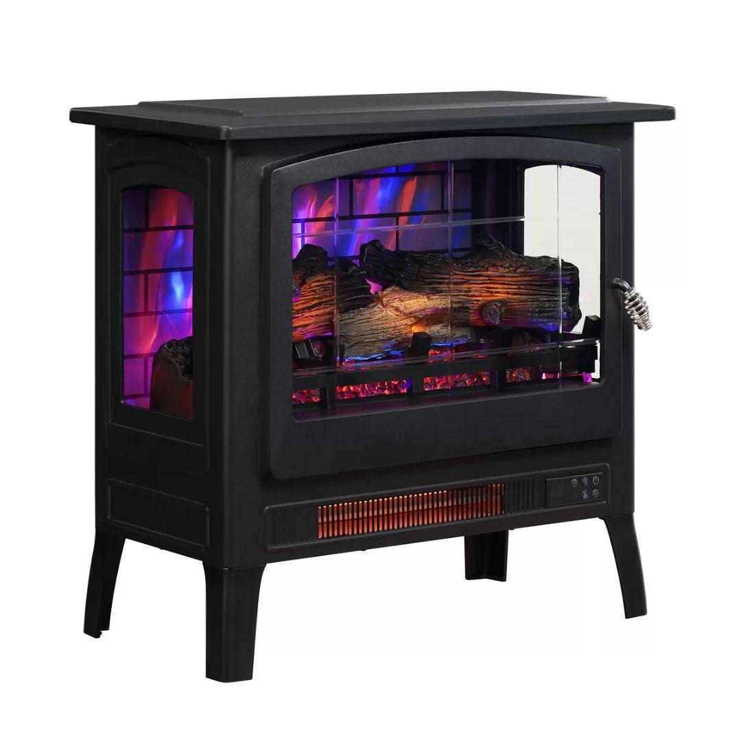 あと2台になりました　激安　電気ヒーター 暖炉風デザイン リモコン付き