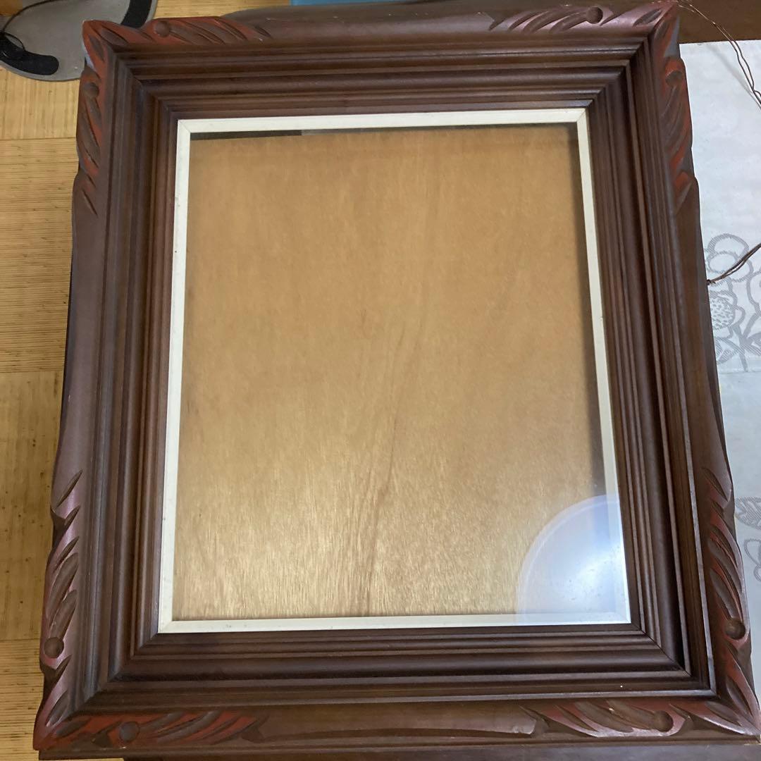 アンティーク額縁フレーム　油絵　木製額縁　古道具