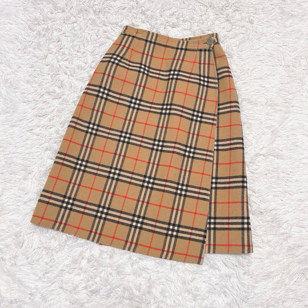 Burberrys ラップ ノバチェック スカート リバーシブル ウール 巻き