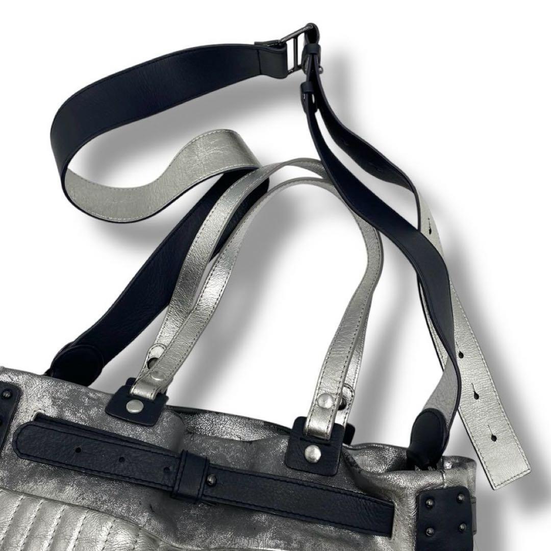 【良品】JAMIN PUECH バッグ ショルダーバッグ 2WAY シルバー