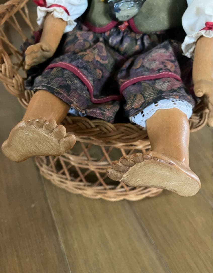 木製人形　ドイツ　34㎝　女の子