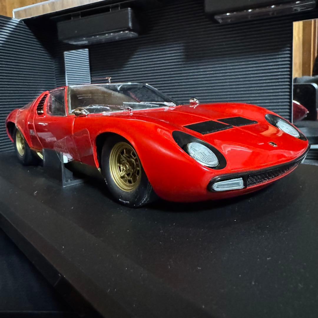 絶版未展示品 京商 1/18 ランボルギーニ ミウラ P400SV レッド