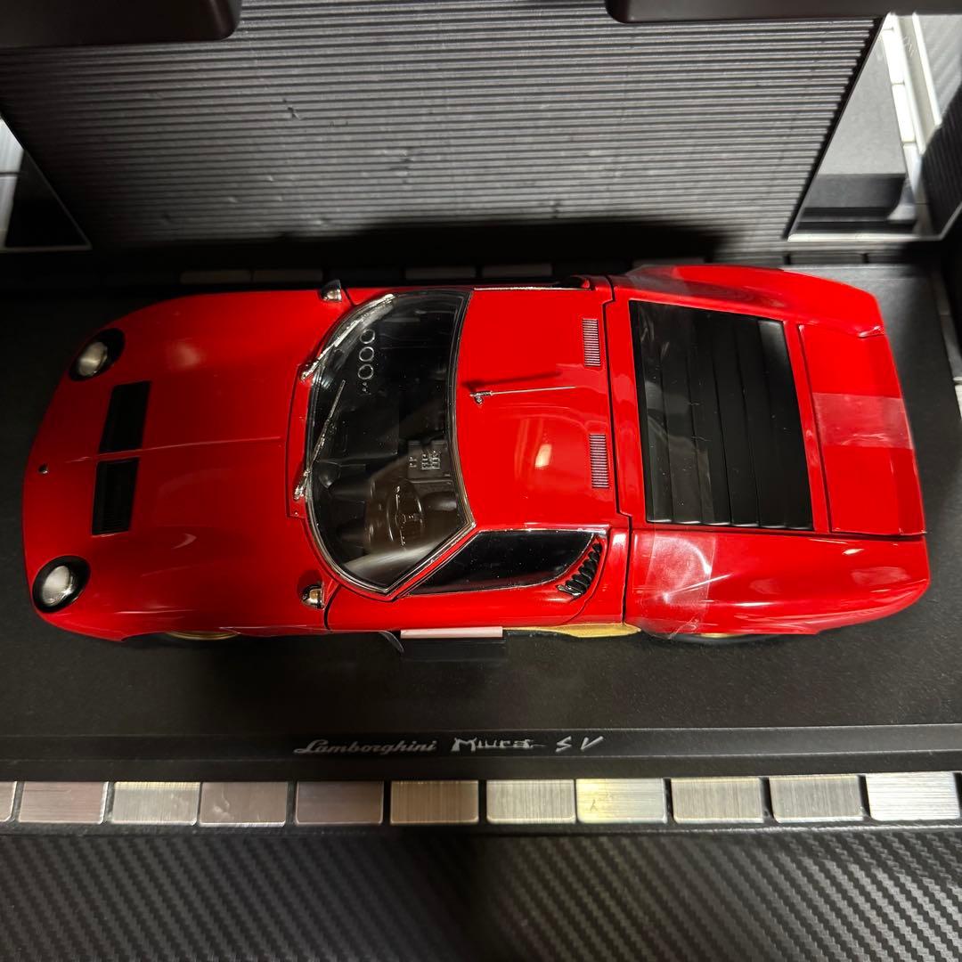 絶版未展示品 京商 1/18 ランボルギーニ ミウラ P400SV レッド