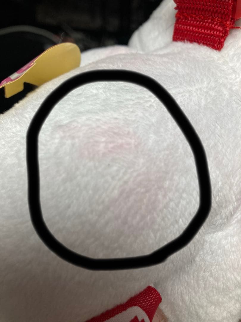 汎用うさぎ　ぬいぐるみリュックポーチ　ホワイト