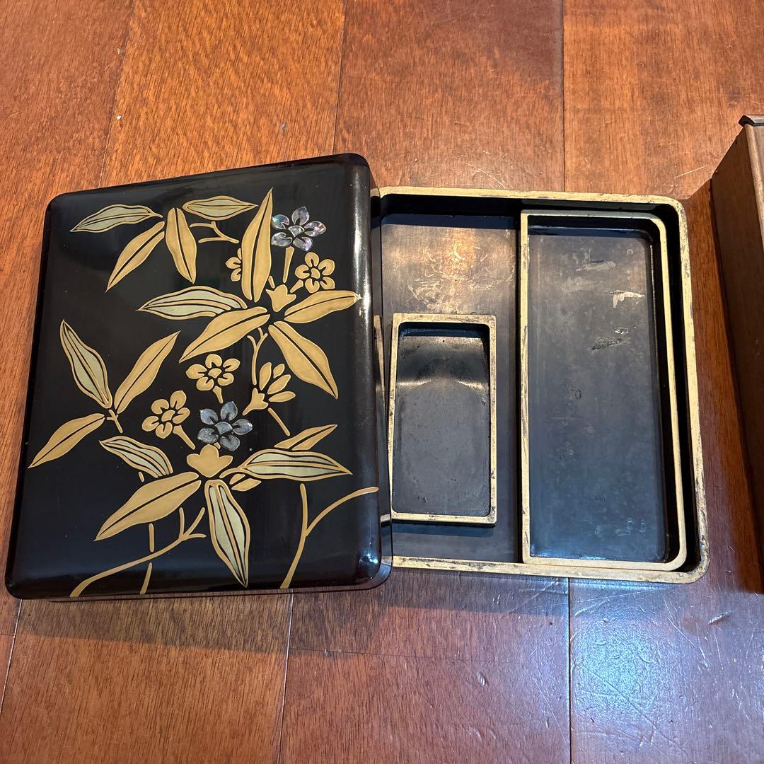 【最終値下】光琳蒔絵硯箱　アンティーク　年代物　　美術品　骨董品