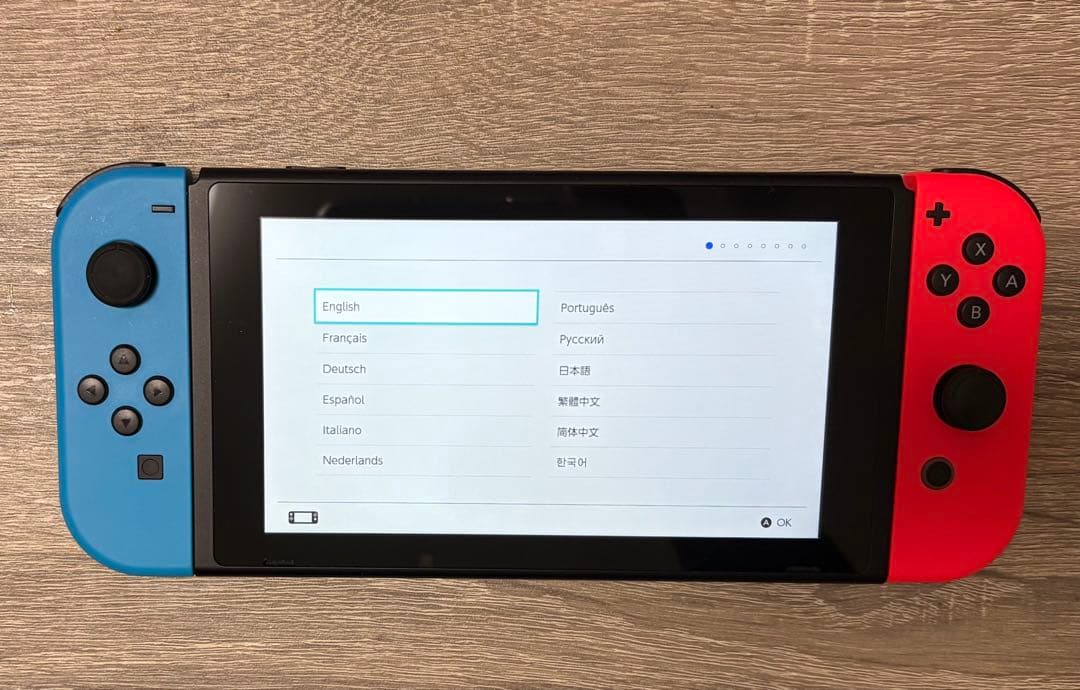 Nintendo Switch 赤/青 本体 + アクセサリー(箱なし)