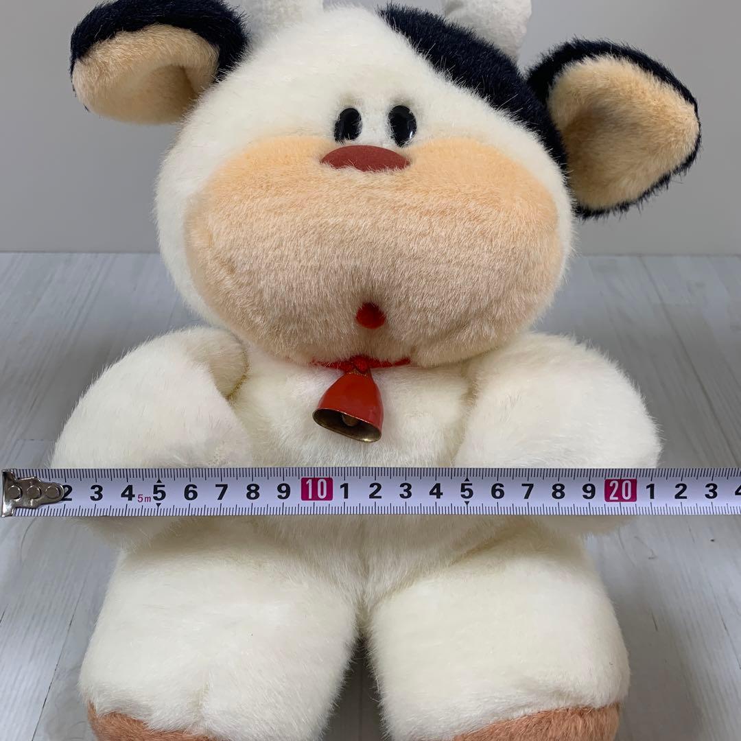 超美品　鳴く！　昭和レトロ　オオイケ　モーモー　北海道　ぬいぐるみ　牛　うし