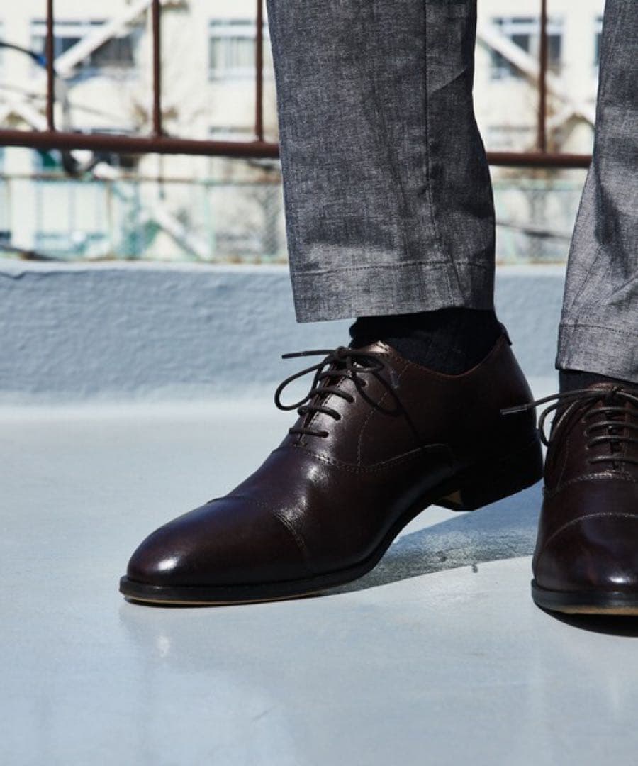 ダークブラウン レザー ドレスシューズ