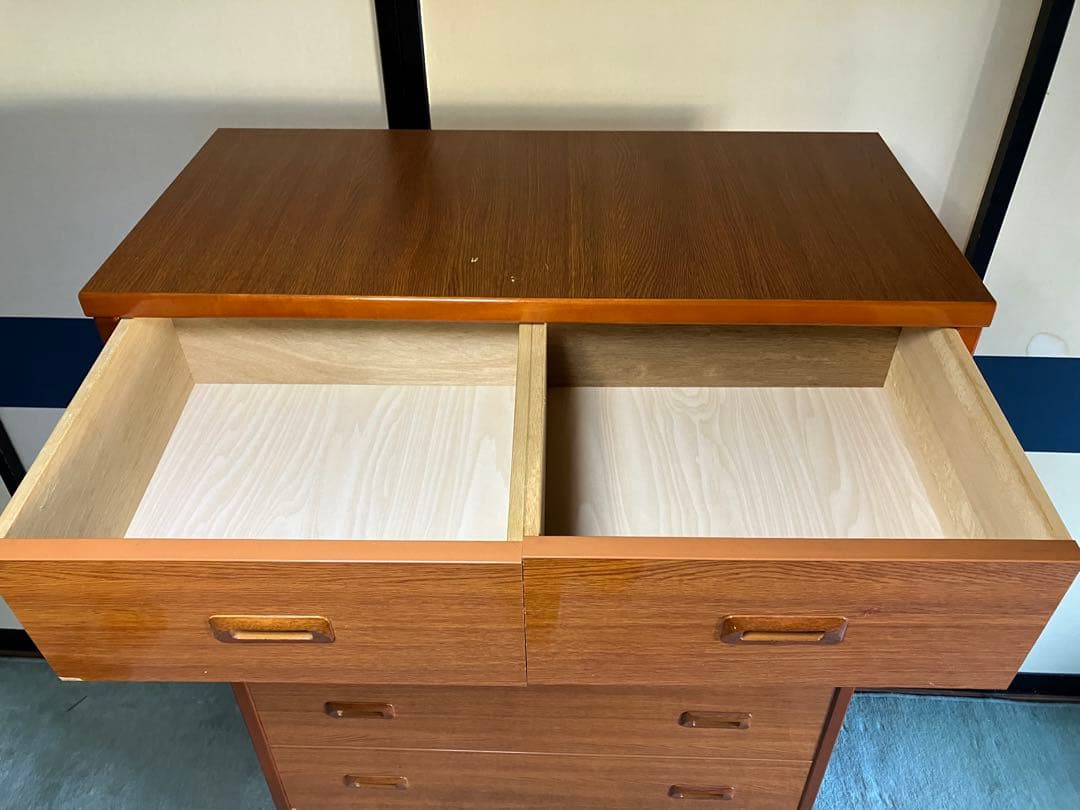 木製アンティークタンス 7引き出し