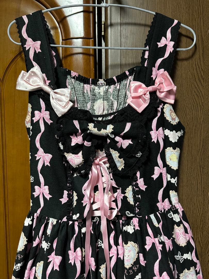 くみゃちゃんのRibbonC'estBonBelle Journee柄JSK1型