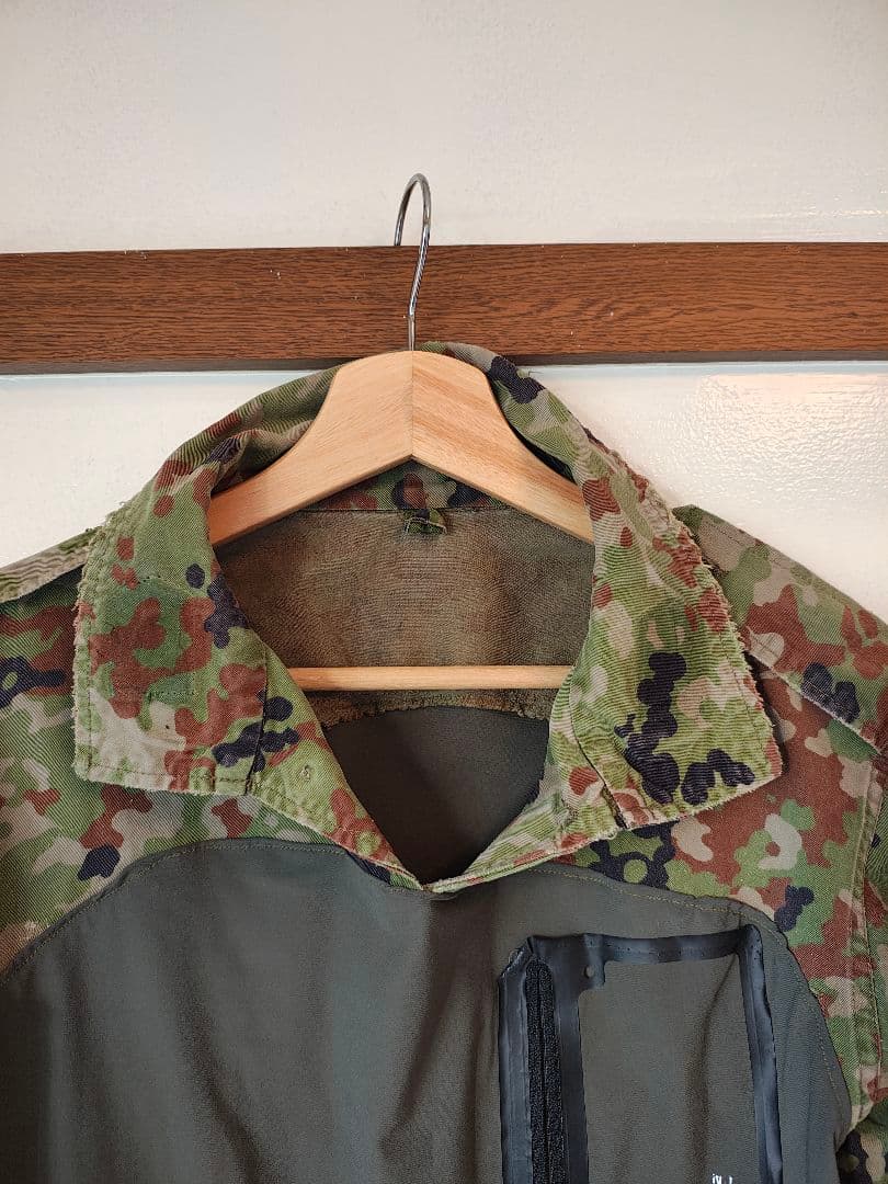 ハンドメイド 陸自迷彩コンバットシャツ 上下セット Mサイズ相当