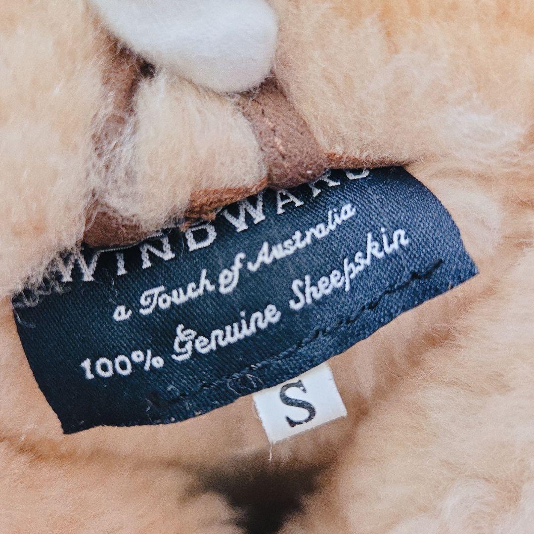 極美品✨本革 シープスキン WINDWARD ボア ムートンベスト メンズ М