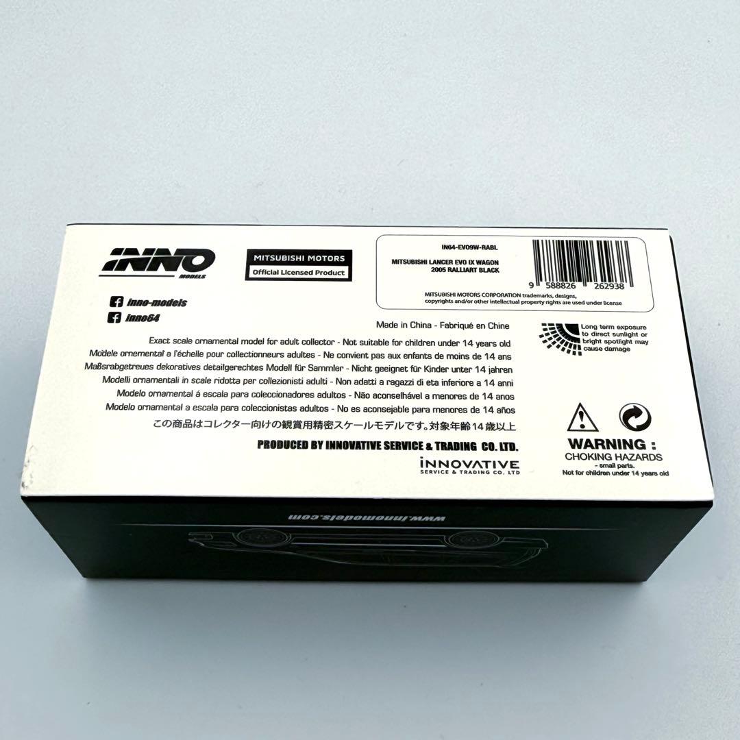 【美品】INNO64 ミツビシ ランエボ9 ワゴン ラリーアート ブラック