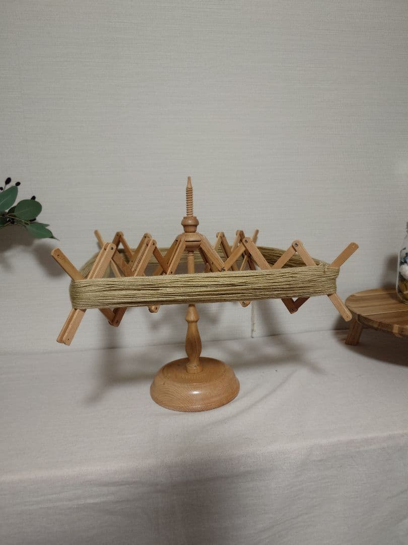 【稀少】イタリアビンテージかせくり機　 古道具　糸巻き　かせ糸　店舗什器