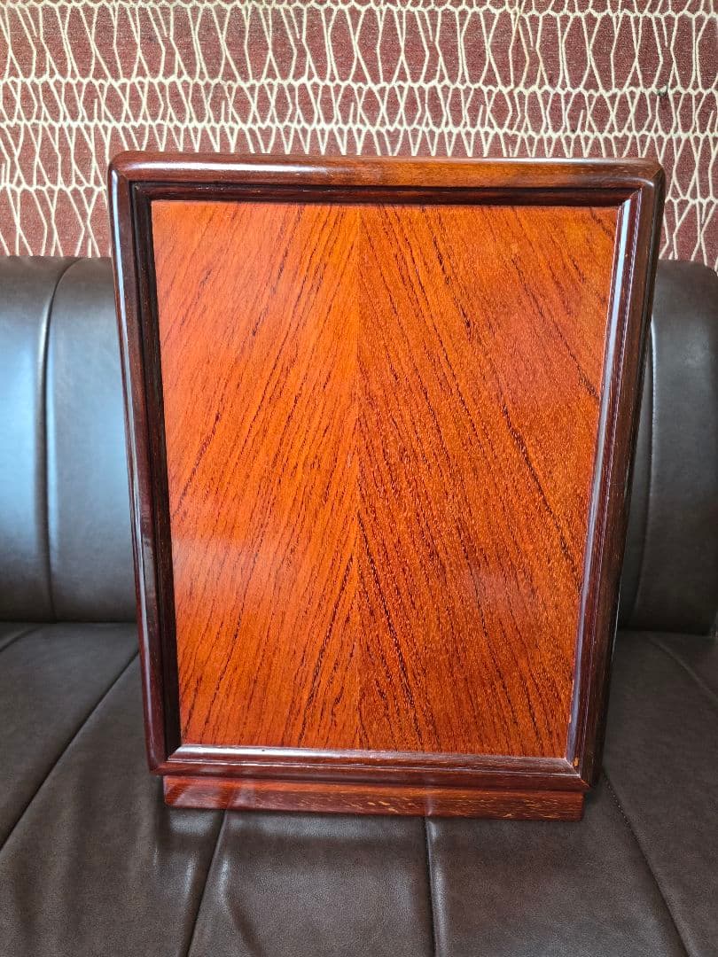 螺鈿家具 螺鈿細工 唐木 花梨 引き出し 五段 チェスト 無垢材　ラデン細工