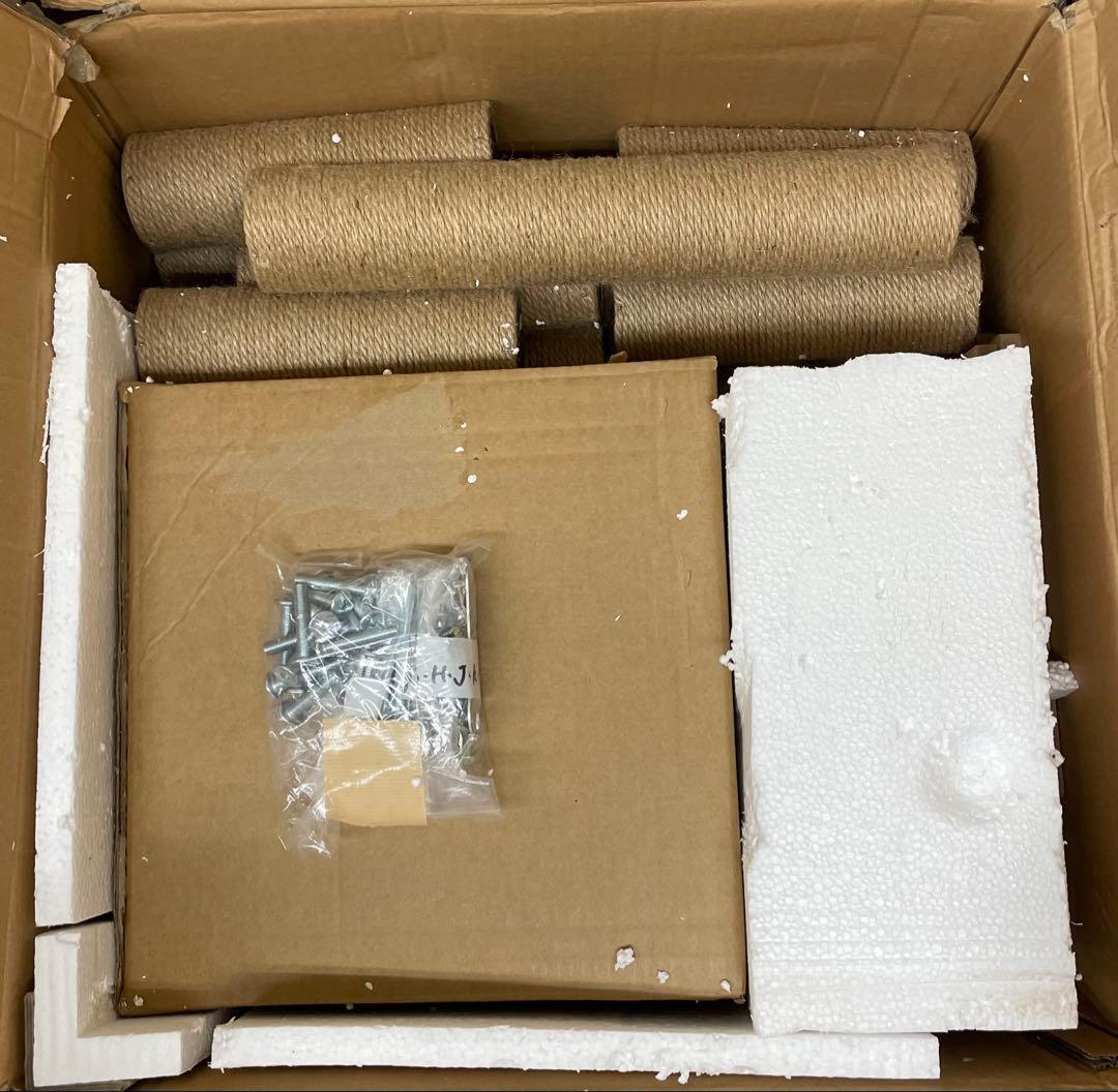 Alebert キャットタワー 猫タワー 木製 宇宙船 短足猫 据え置き