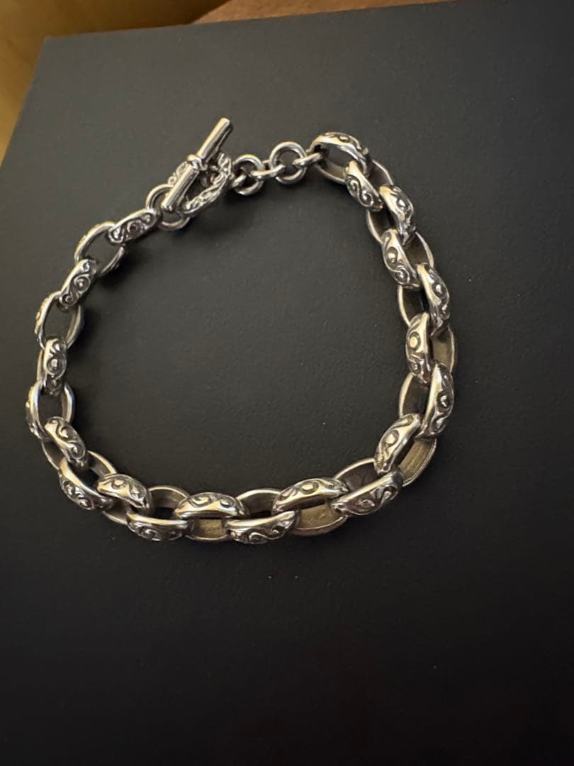 美品 SAAD アラベスク シルバー925 チェーンブレスレット