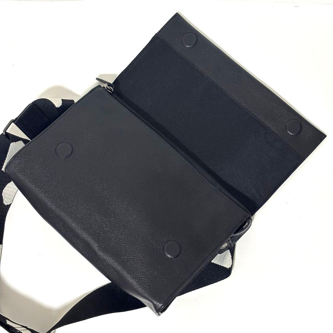 極美品 イアパピヨネ ワイドテープショルダーバッグ ボディバッグ ダルメシアン