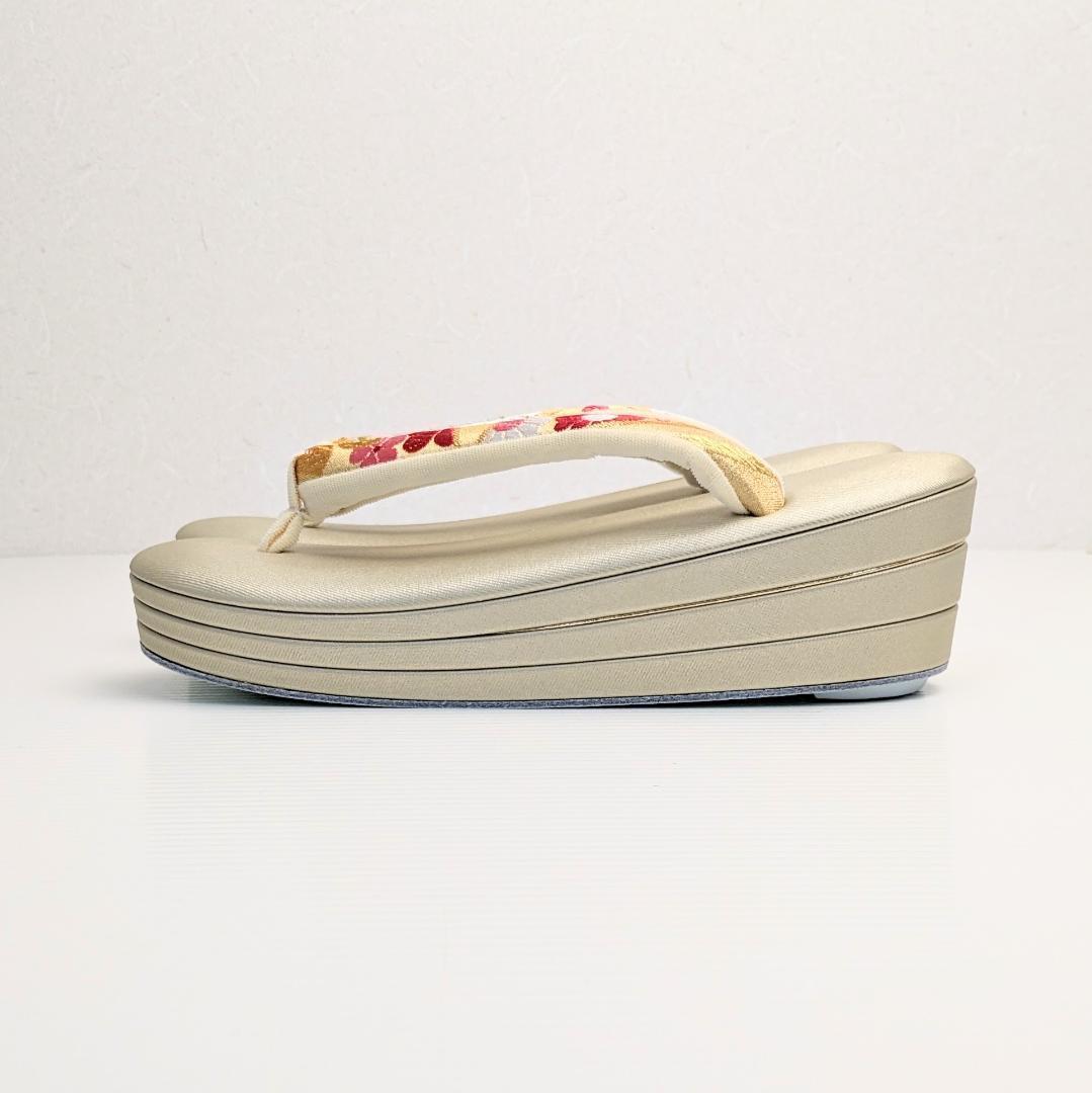 草履バッグセット 岩佐ブランド 古典 帯地 振袖用 金 フリーサイズ u84