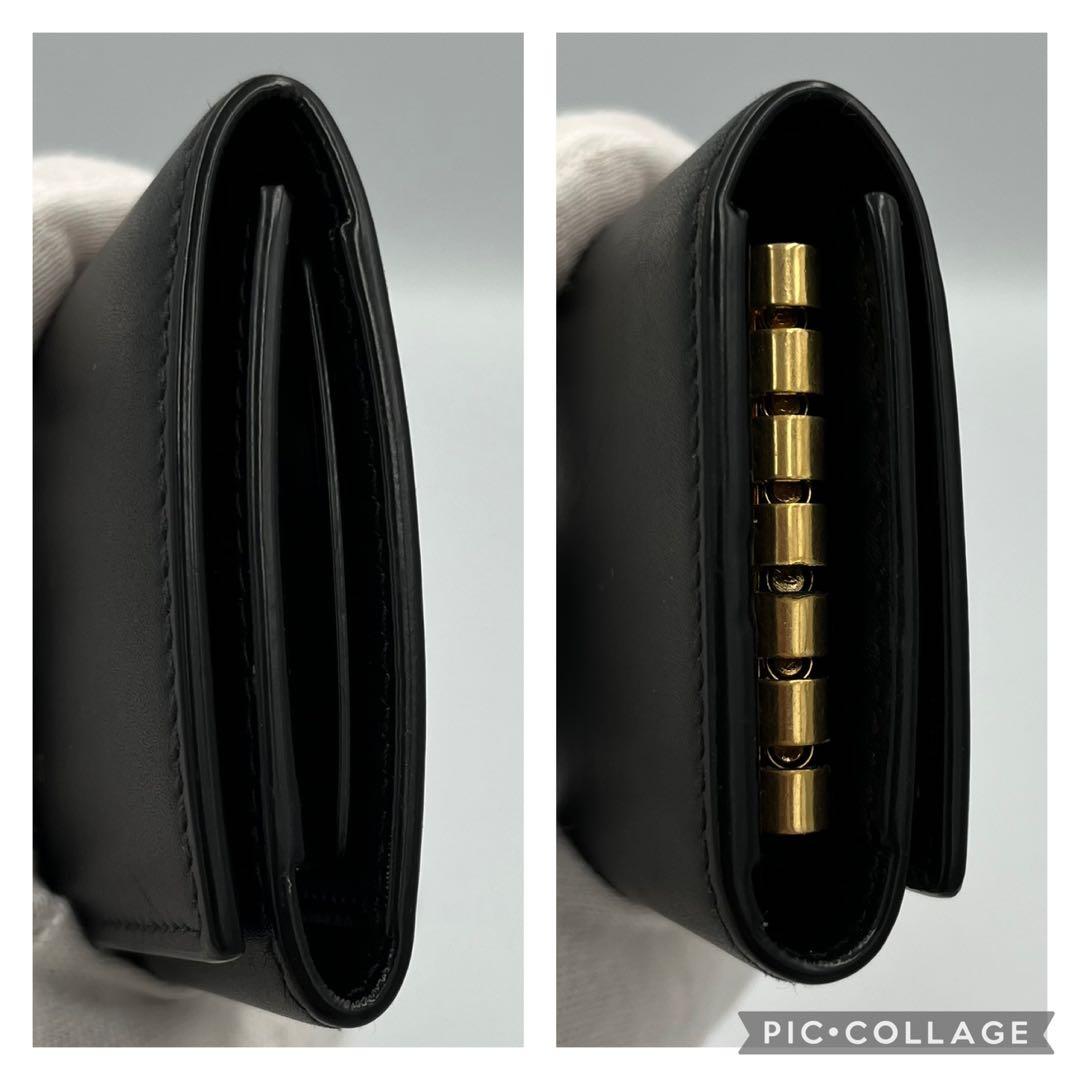 ✨美品✨SAINT LAURENT 6連キーケース　ブラック　ゴールドロゴ