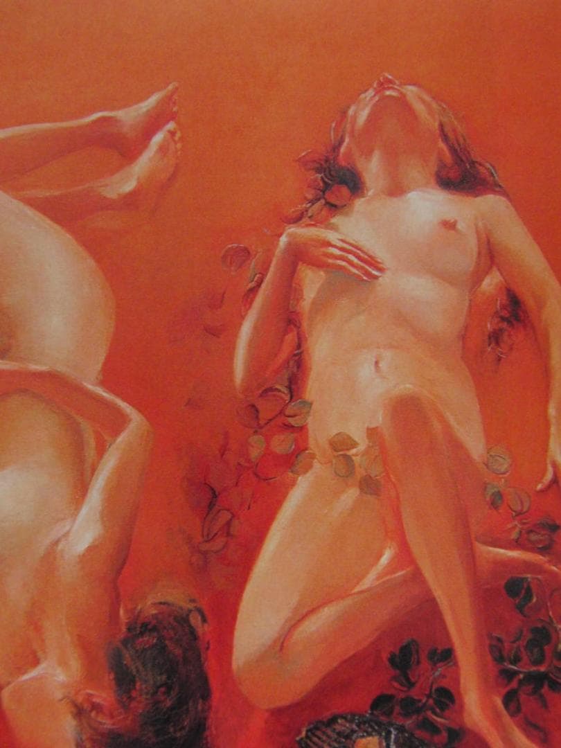 前畑省三、【パーントゥ・三態】、希少な額装用画集より、新品額装付