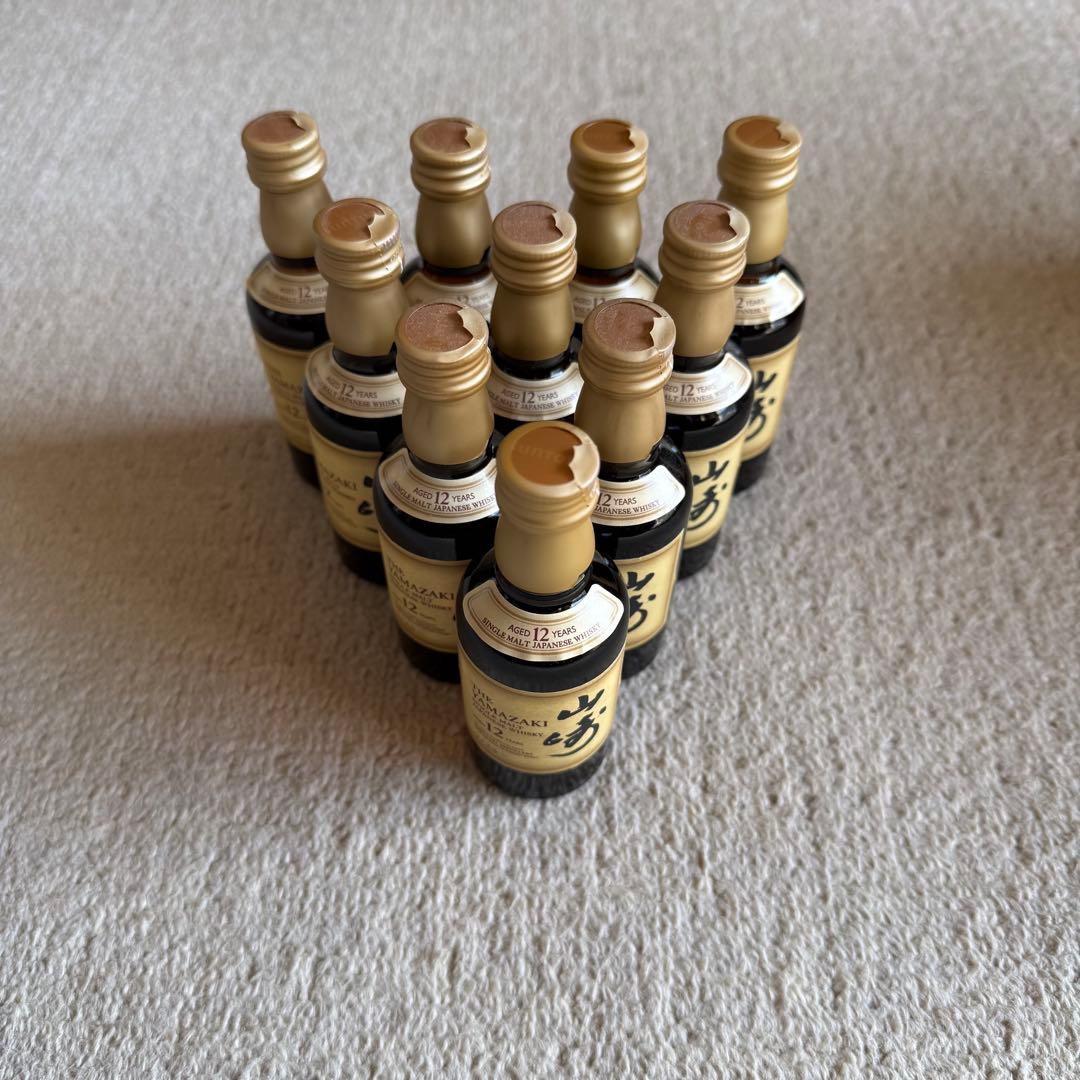 サントリー 山崎 12年 シングルモルト ミニボトル 50ml 10本セット