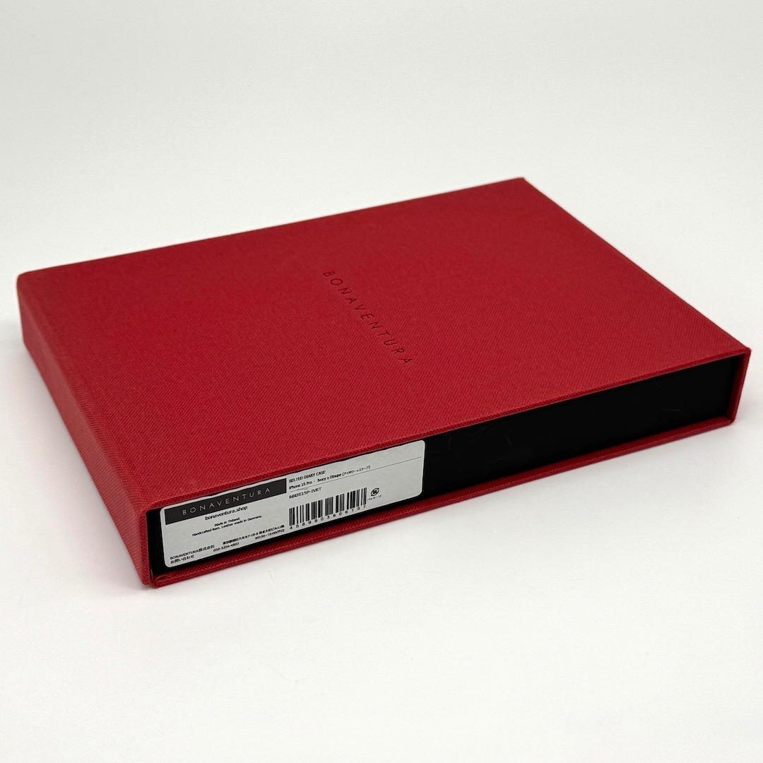 美品 BONAVENTURA iPhone 15 Pro ダイアリー ケース