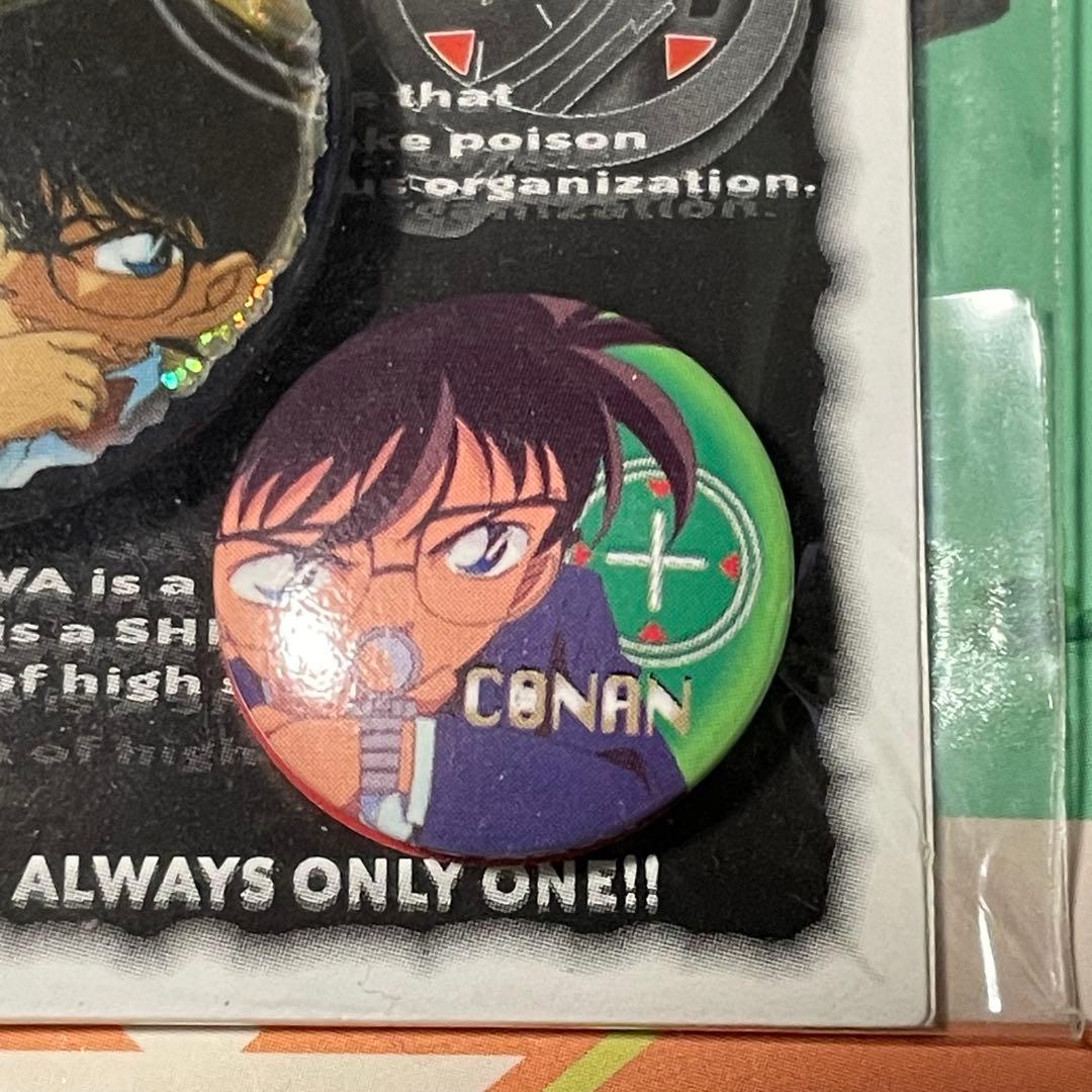 名探偵コナン 缶バッジ 2個セット 当時物