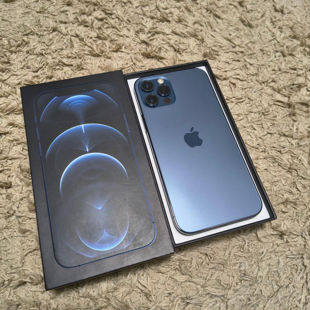 【純正ケース付属】iPhone12Pro 256GB パシフィックブルー