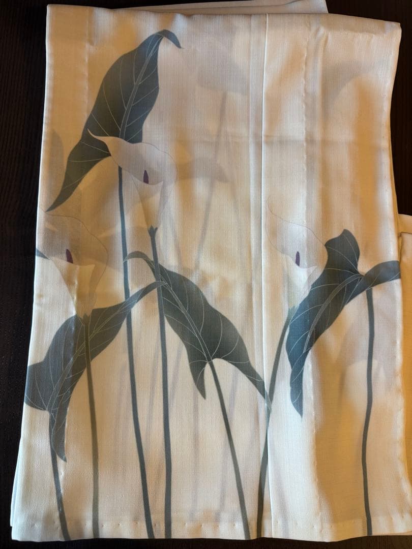 【未使用品】撫松庵 絵羽 カラー柄　単衣 夏着物 浴衣 仕立て上がり 単品