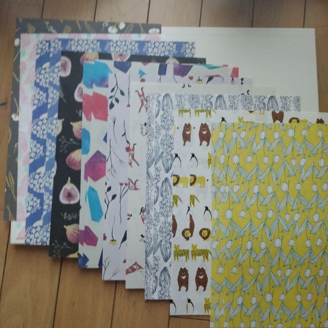 【一部廃盤 クリスマス】レガーロパピーロ 包装紙+見本帖 ハギレ千代紙