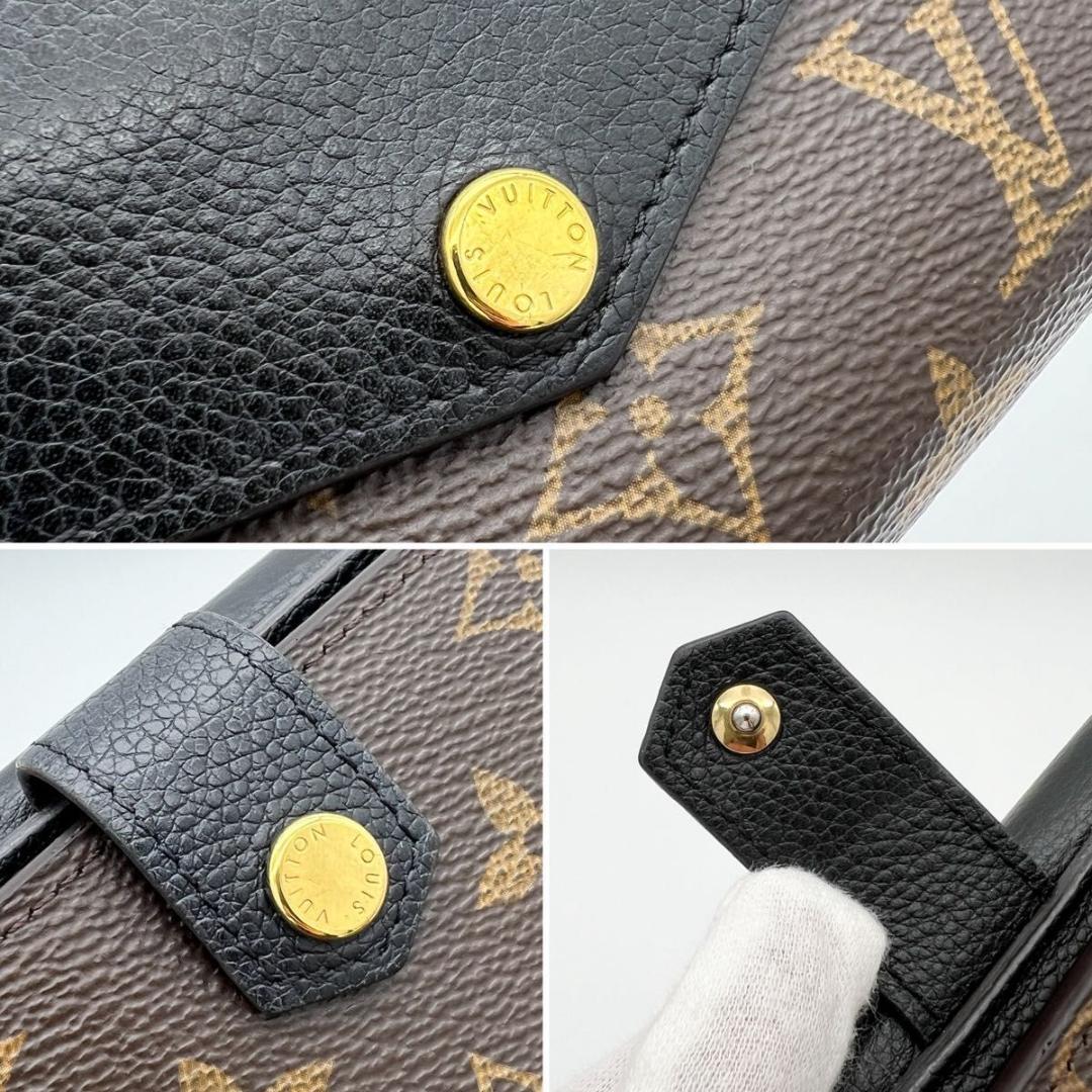 【美品】ヴィトン モノグラム ポルトフォイユ パラスコンパクト M60990 黒