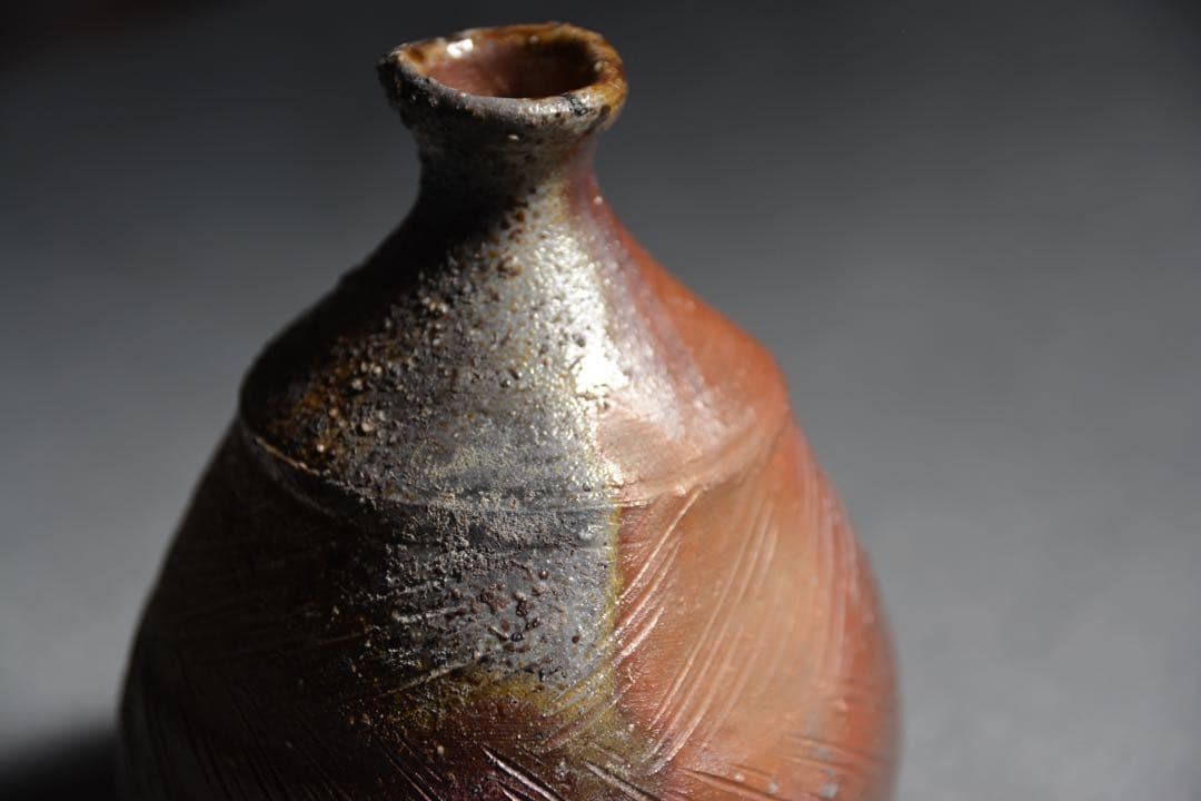 【金重晃介】備前扁壺徳利