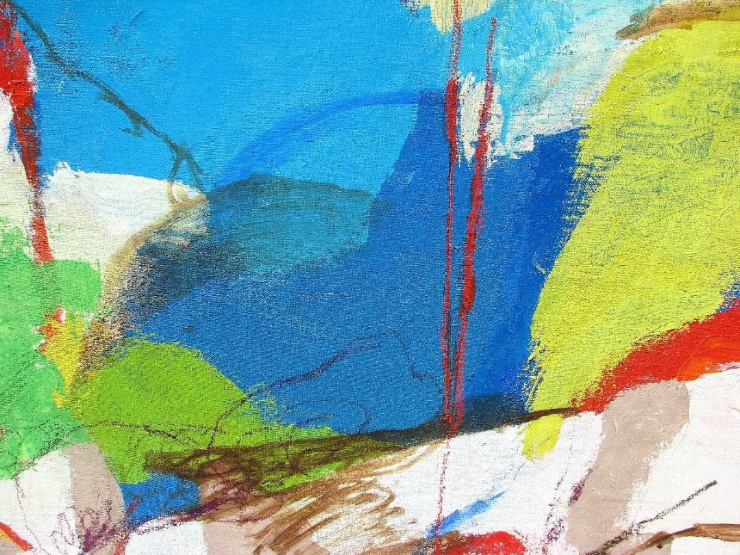 現代美術,赤曽部麻衣子「窓外」100号油彩,春陽展出品作