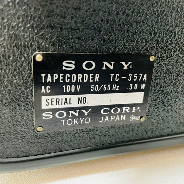 SONY テープレコーダー　TC-357A
