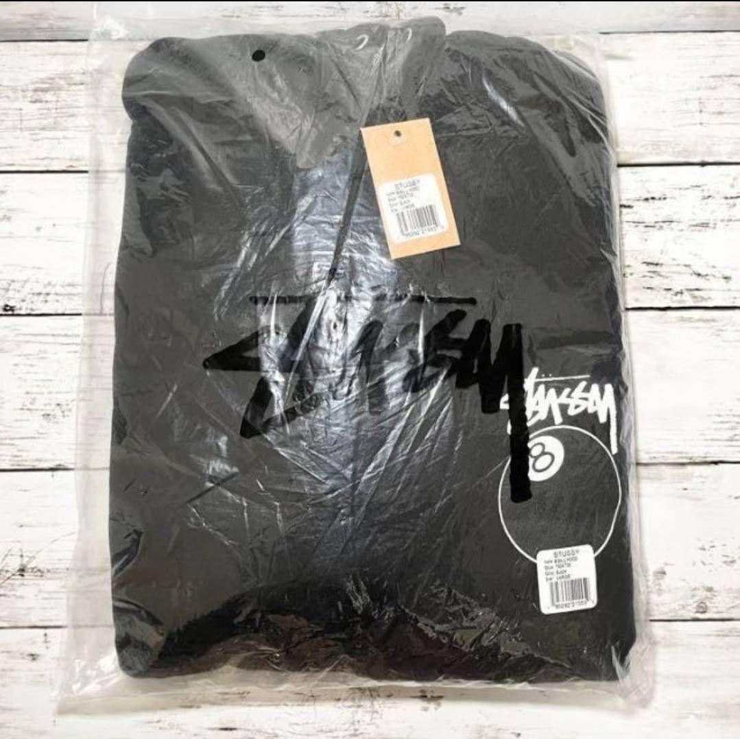 ステューシー 8 BALL HOODIE スウェット フードパーカー☆黒☆L